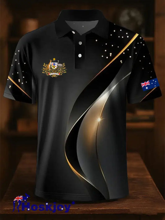 Men’s Australia Polo shirt Black / S