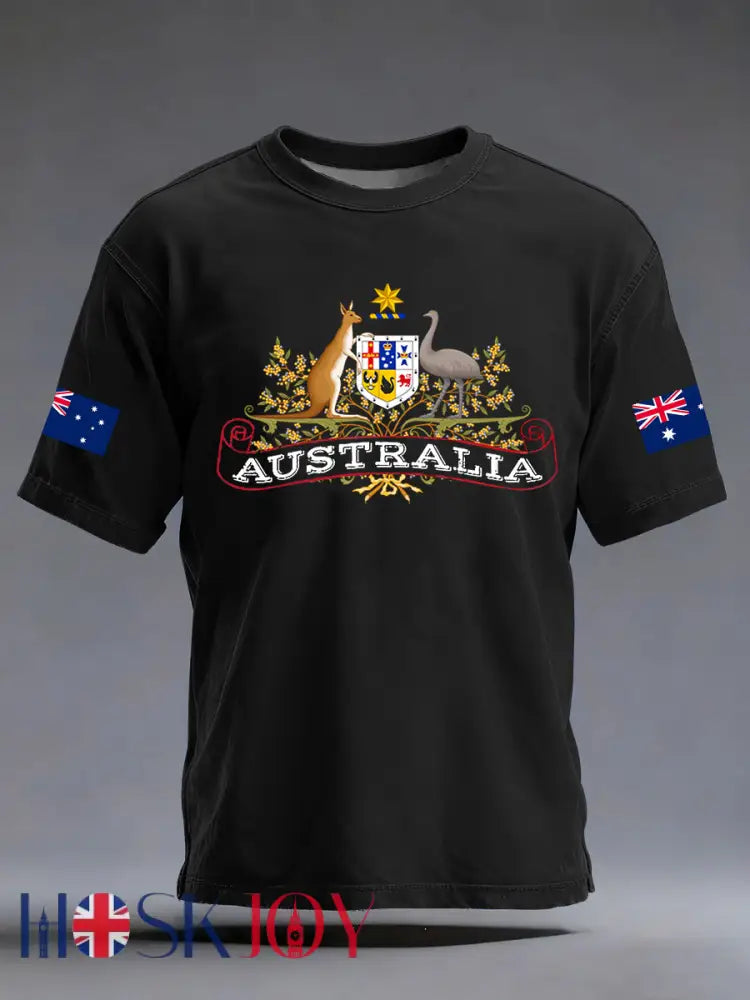 Men’s Australia Short Sleeve T-shirt Black / S