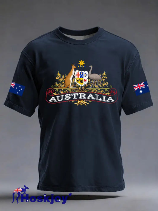 Men’s Australia Short Sleeve T-shirt Navy Blue / S