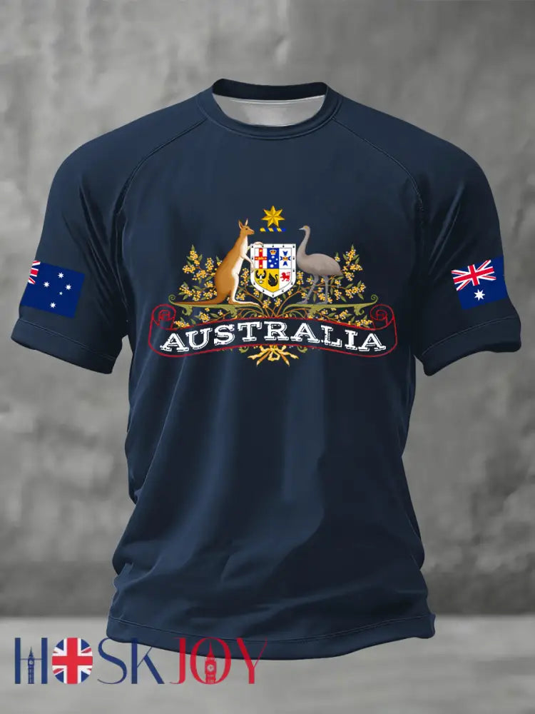 Men’s Australia Short Sleeve T-shirt Navy Blue / S