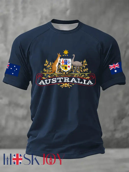 Men’s Australia Short Sleeve T-shirt Navy Blue / S