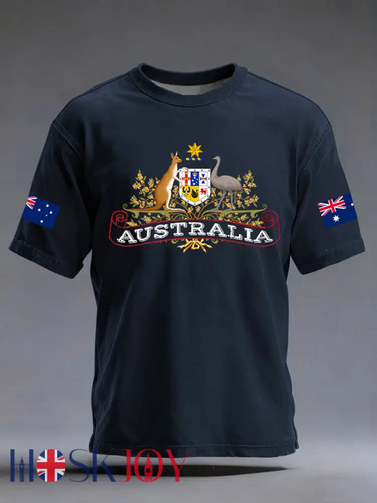 Men’s Australia Short Sleeve T-shirt Navy Blue / S