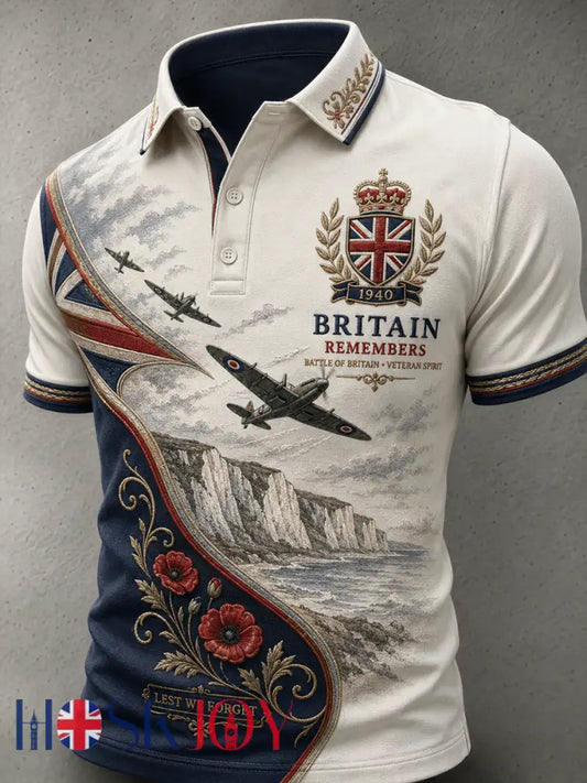 Men’s Battle of Britain polo shirt - As picture / S