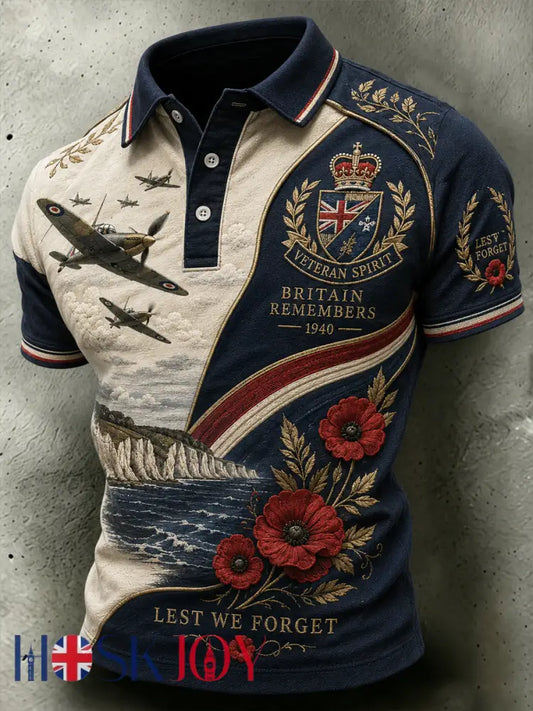 Men’s Battle of Britain polo shirt - As picture / S