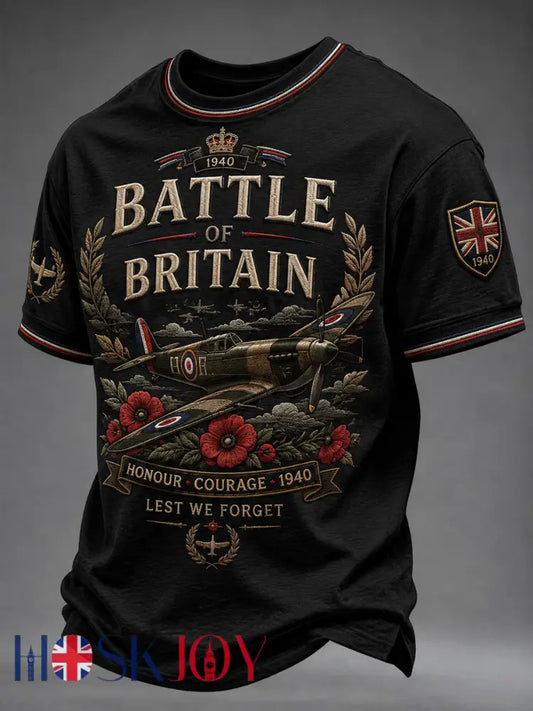 Men’s Battle of Britain short sleeves t-shirt - Black / S