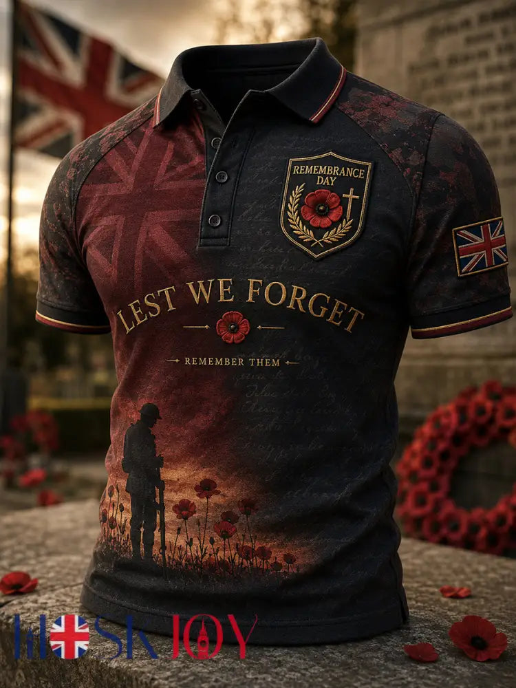 Men’s British Remembrance Day Short Sleeves T-Shirt - A / S