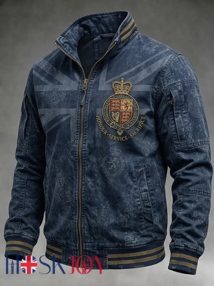 Men’s British Veteran Long-Sleeve Jacket - Blue / S