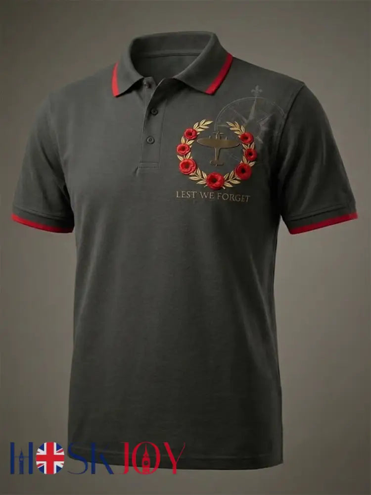 Men’s British Veteran Print polo shirt - As picture / S