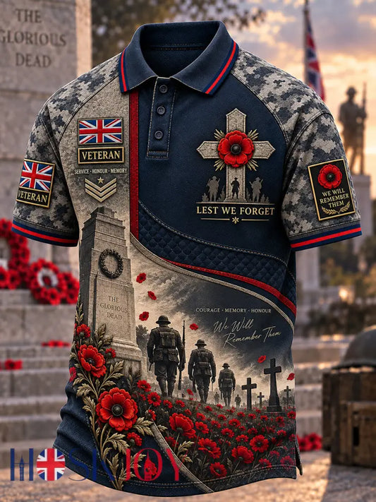 Men’s British Veterans’ Memorial Short Sleeve Shirt - A / S