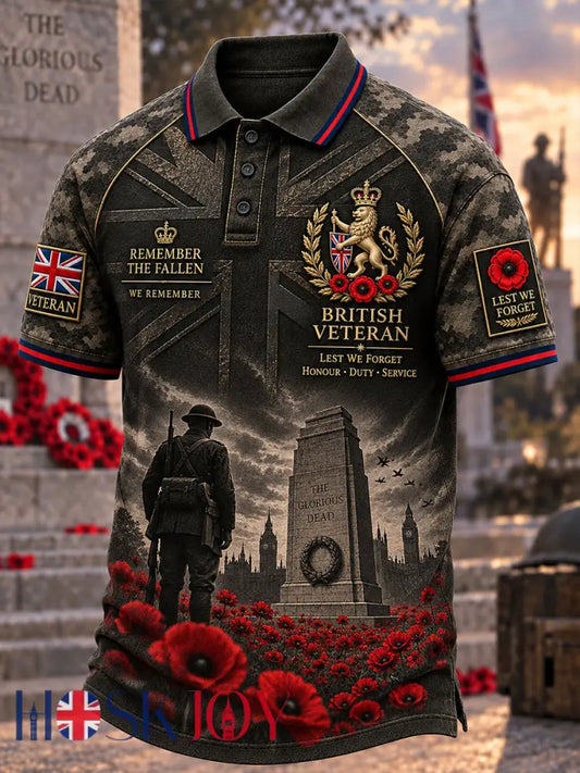 Men’s British Veterans’ Memorial Short Sleeve Shirt - A / S