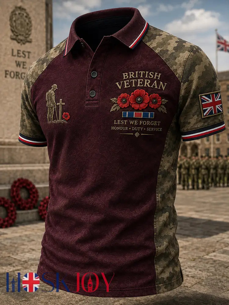 Men’s British Veterans’ Memorial Short Sleeves T-Shirt - A / S