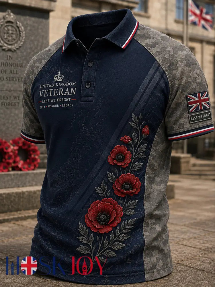 Men’s British Veterans’ Memorial Short Sleeves T-Shirt - A / S
