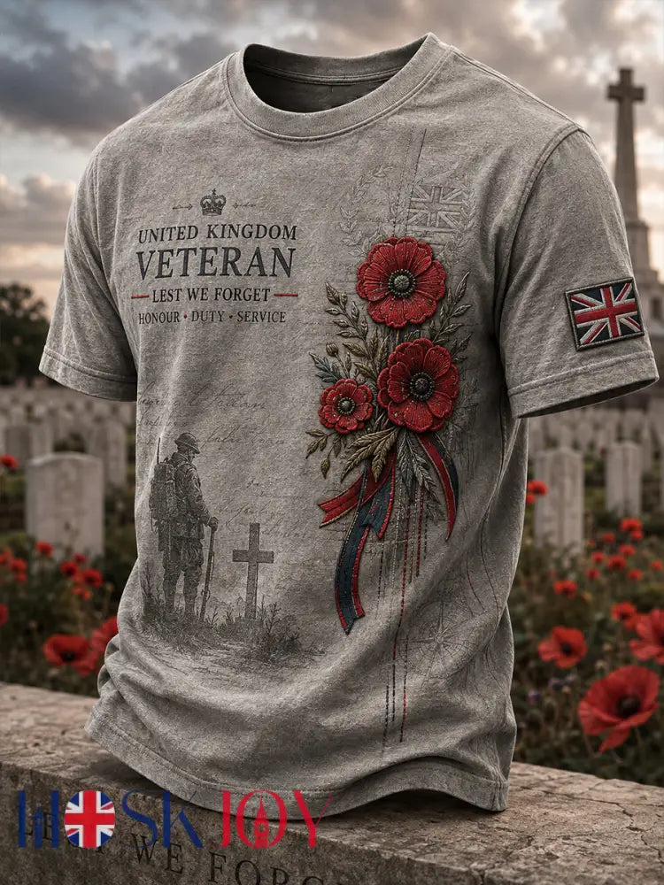 Men’s British Veterans’ Memorial Short Sleeves T-Shirt - A / S