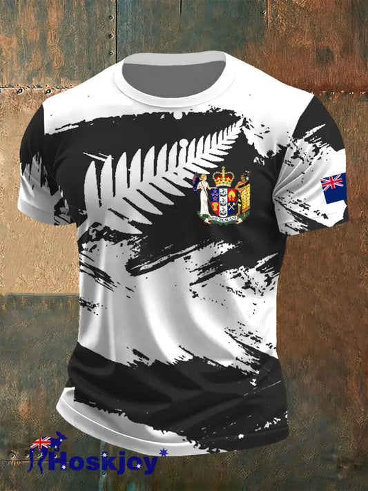 Men’s Casual Loose-Fit Crew Neck Short Sleeve - A / S