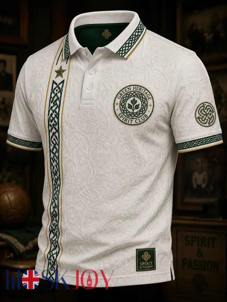 Men’s Celtic Football Club Lover Printed polo shirt - As picture / S