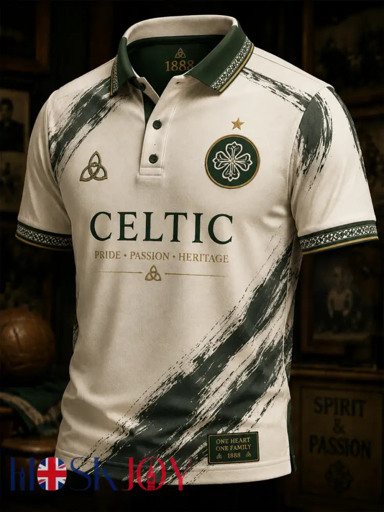 Men’s Celtic Football Club Lover Printed polo shirt - As picture / S