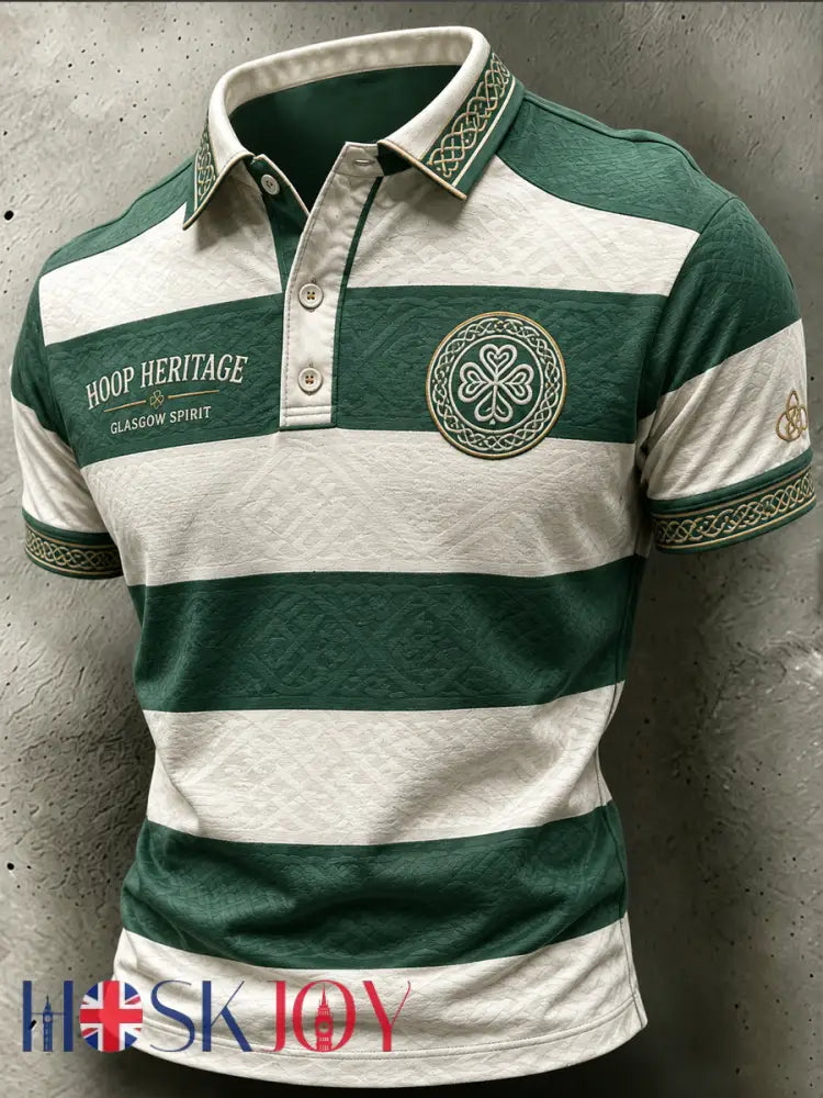 Men’s Celtic Football Club Lover Printed polo shirt - As picture / S