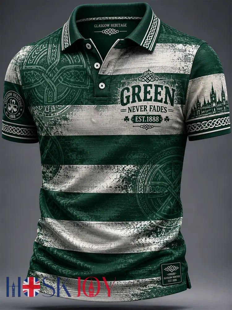 Men’s Celtic Football Printed polo shirt - As picture / S