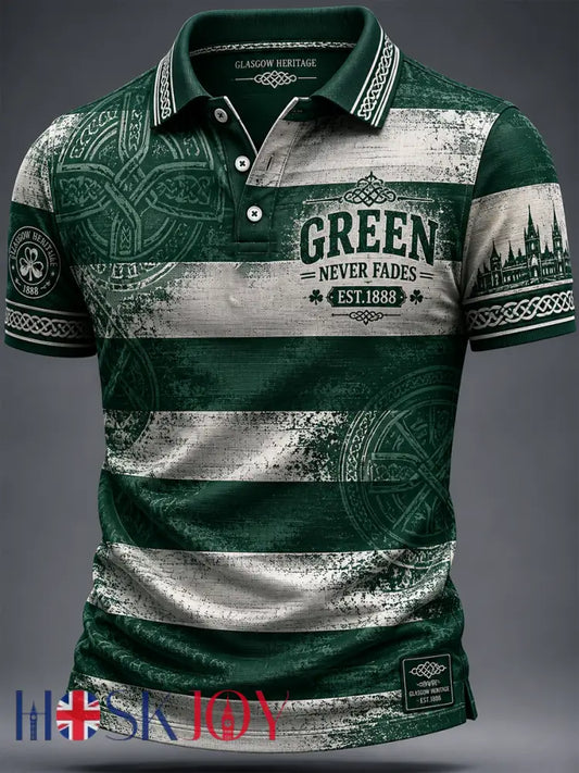 Men’s Celtic Football Printed polo shirt - As picture / S