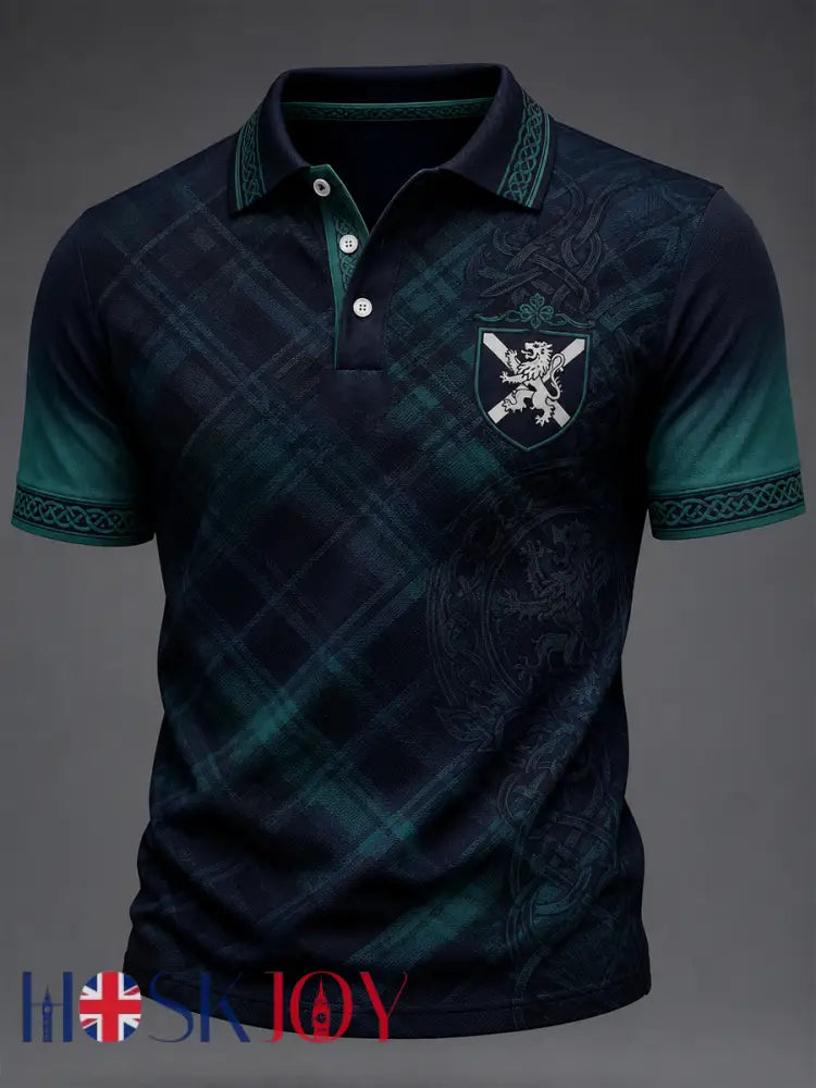 Men’s Celtic Football Printed polo shirt - As picture / S
