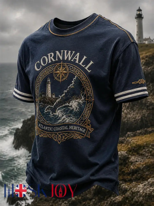 Men’s Cornish Celtic-style Printed T-shirt - As picture / S