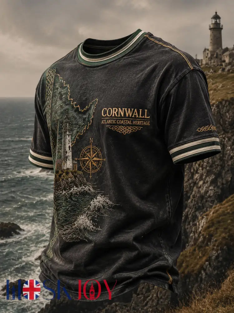 Men’s Cornish Celtic-style Printed T-shirt - As picture / S