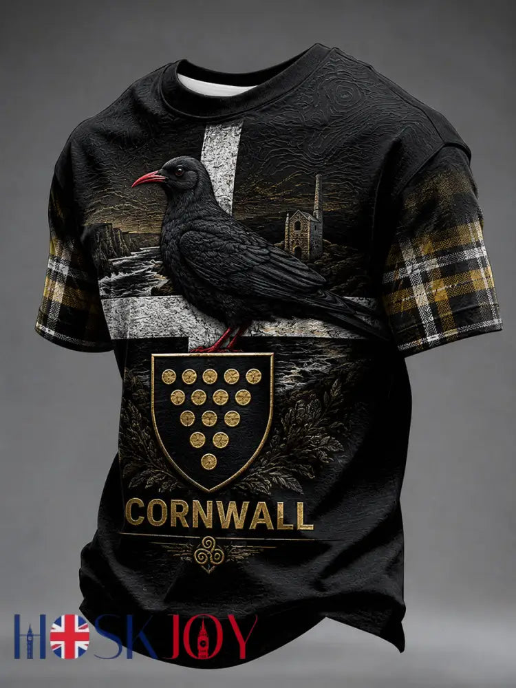 Men’s Cornwall Inspired T-shirt - Black / S