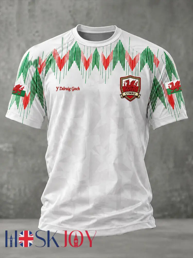 Men’s Cymru Short Sleeves T-shirt - White / S