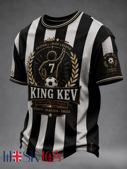 Men’s England Football Lover Legend King Kev Rip Printed short sleeves t-shirt - As picture / S