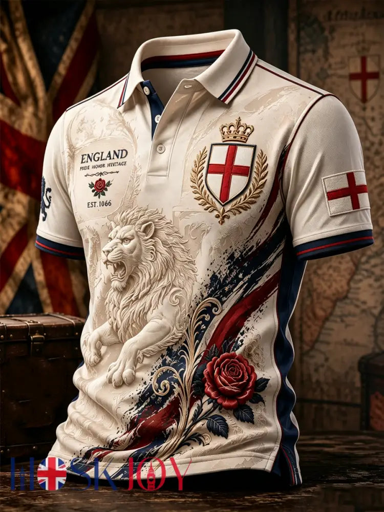 Men’s England Printed polo shirt - As picture / S