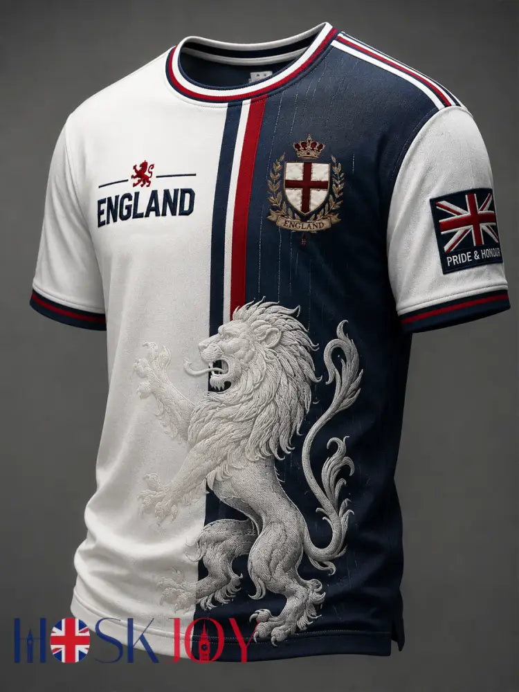 Men’s England Printed short sleeves t-shirt - As picture / S