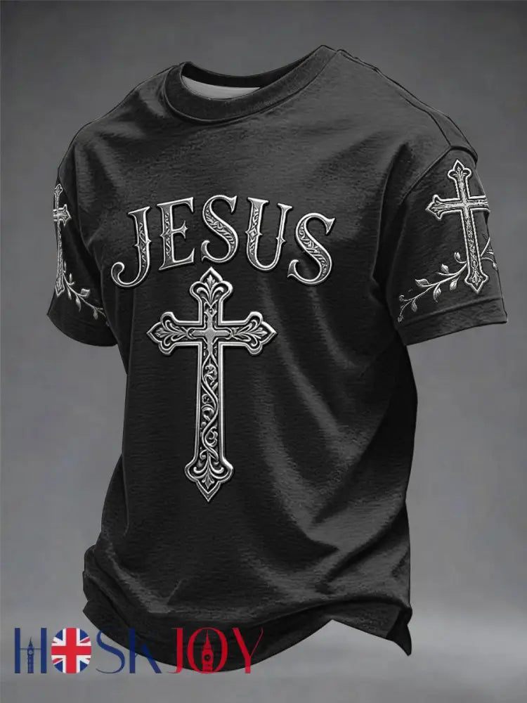 Men’s Faith Printed T-shirt - Black / S