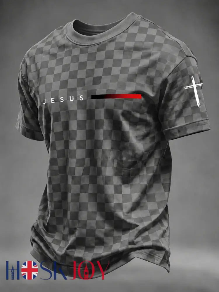Men’s Faith Printed T-shirt - Gray / S