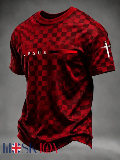 Men’s Faith Printed T-shirt - Red / S