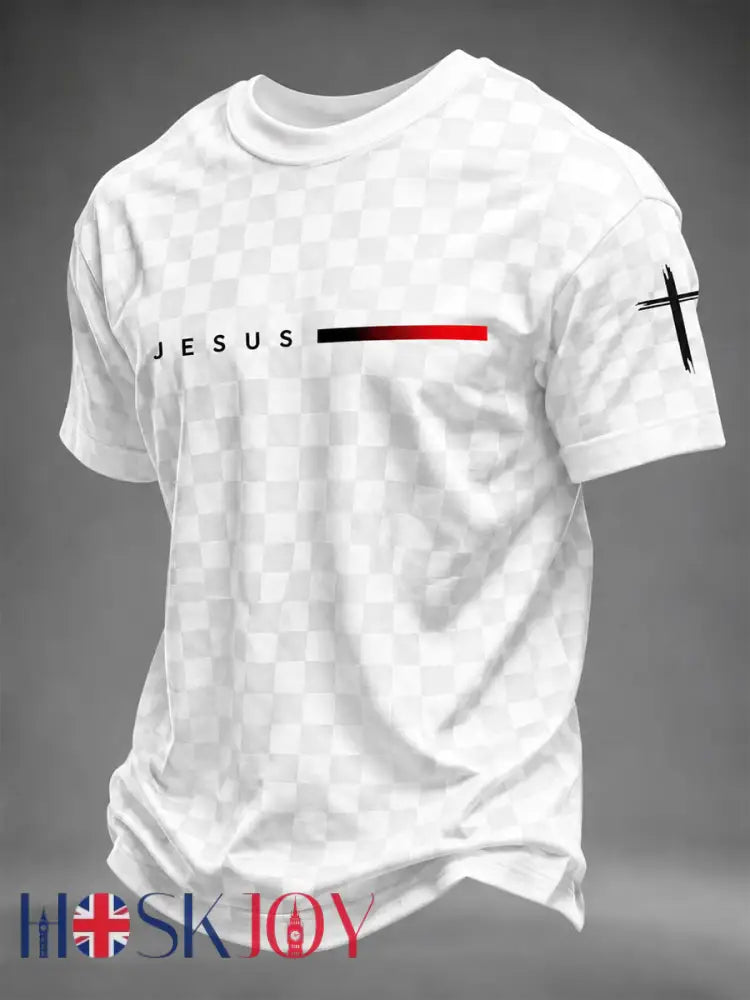 Men’s Faith Printed T-shirt - White / S