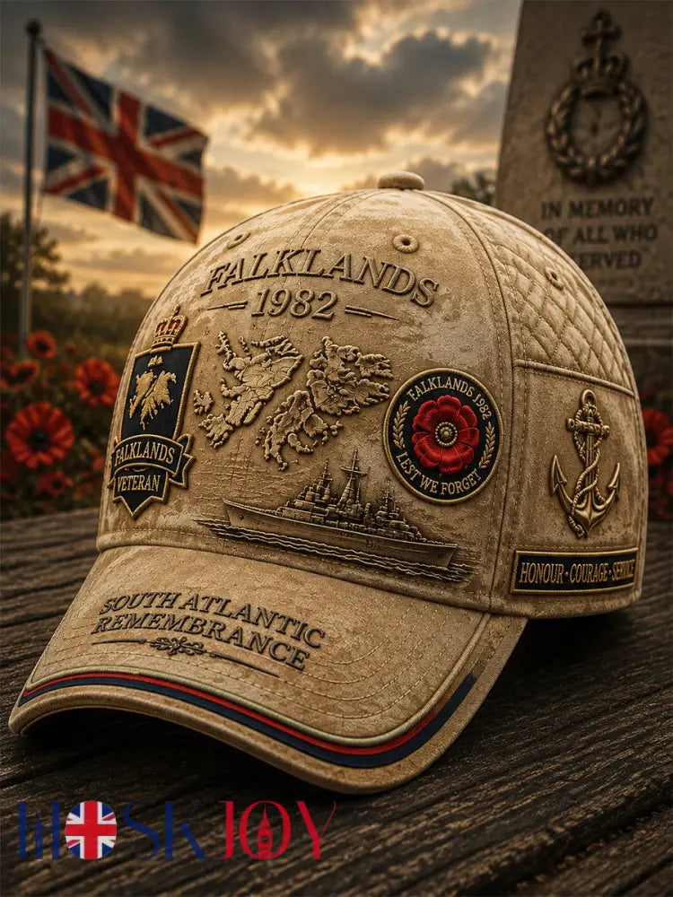 Men’s Falklands War Veteran Printed Hat - Khaki / ONE