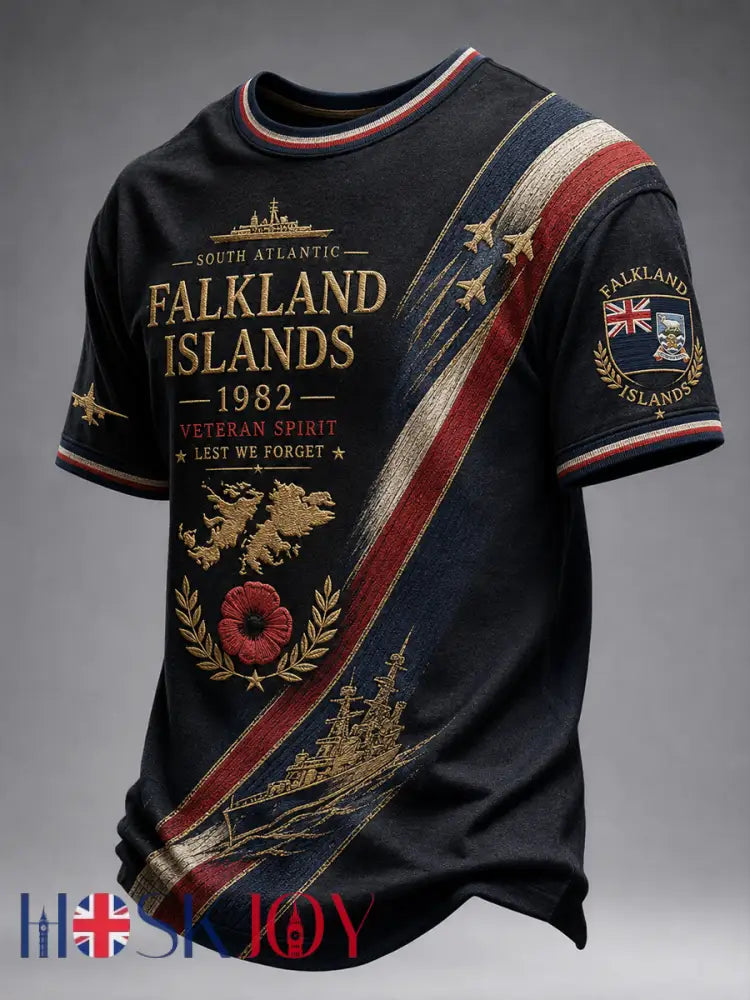 Men’s Falklands War Veteran Printed short sleeves t-shirt - As picture / S