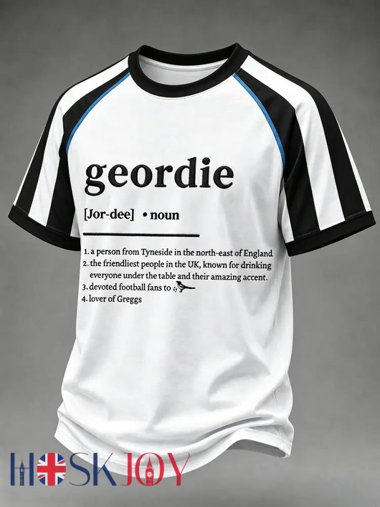 Men’s Football Fan Print Geordie T-shirt - As picture / S
