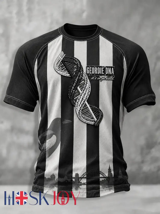Men’s Football Fan Print Geordie T-shirt - As picture / S