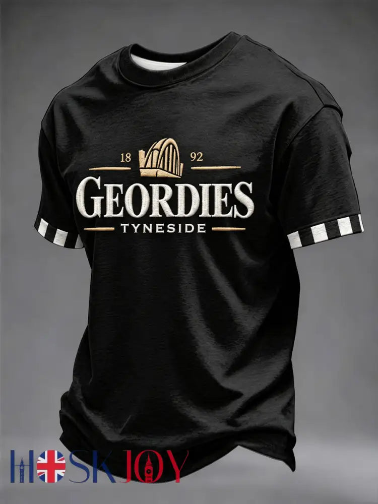 Men’s Football Fan Print Geordie T-shirt - As picture / S
