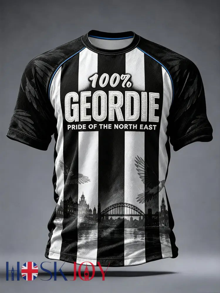 Men’s Football Fan Printed Short Sleeve T-shirt - As picture / S
