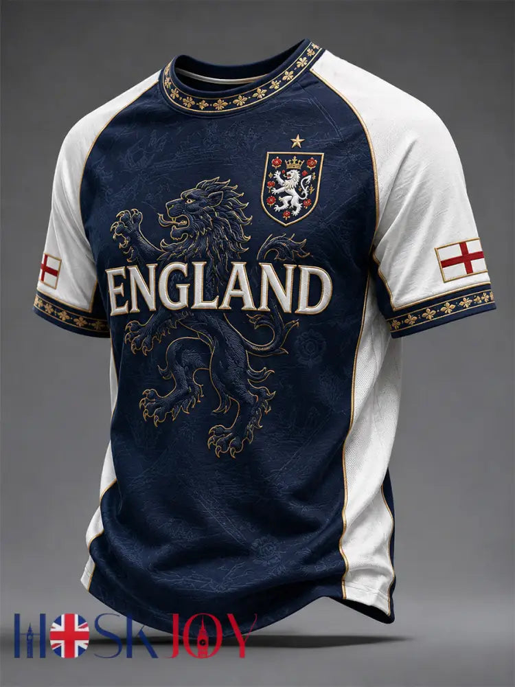 Men’s Gift For Football Fans Print Casual Tee - Navy Blue / S