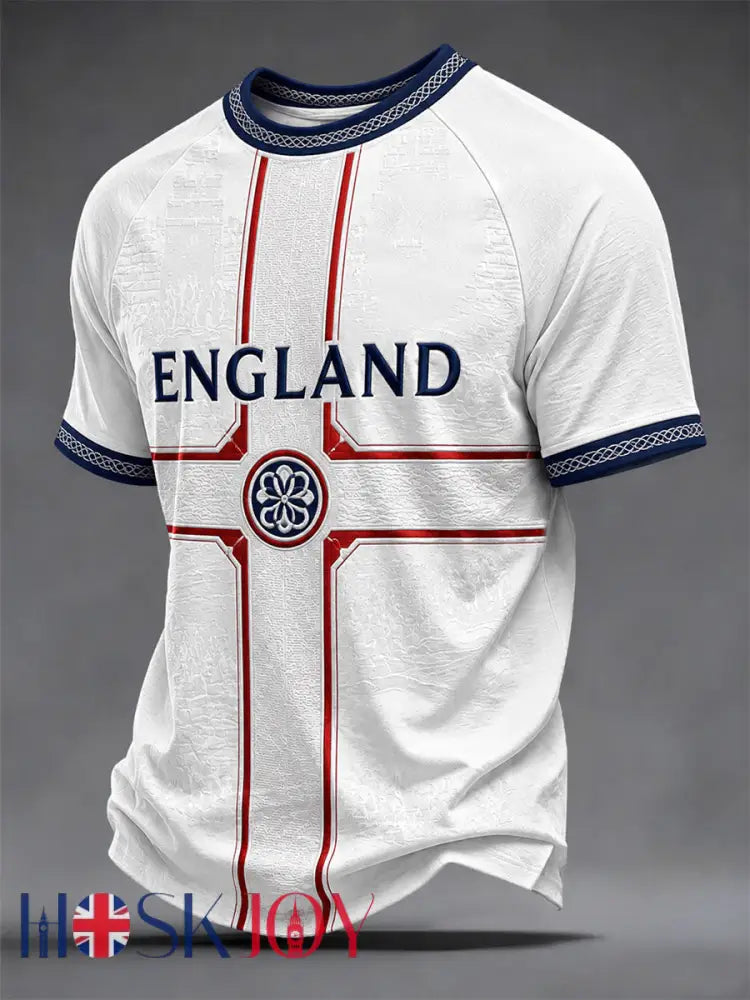 Men’s Gift For Football Fans Print Casual Tee - White / S