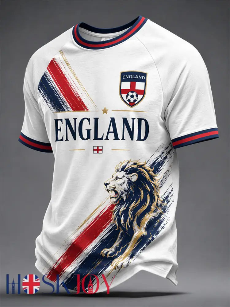 Men’s Gift For Football Fans Print Casual Tee - White / S