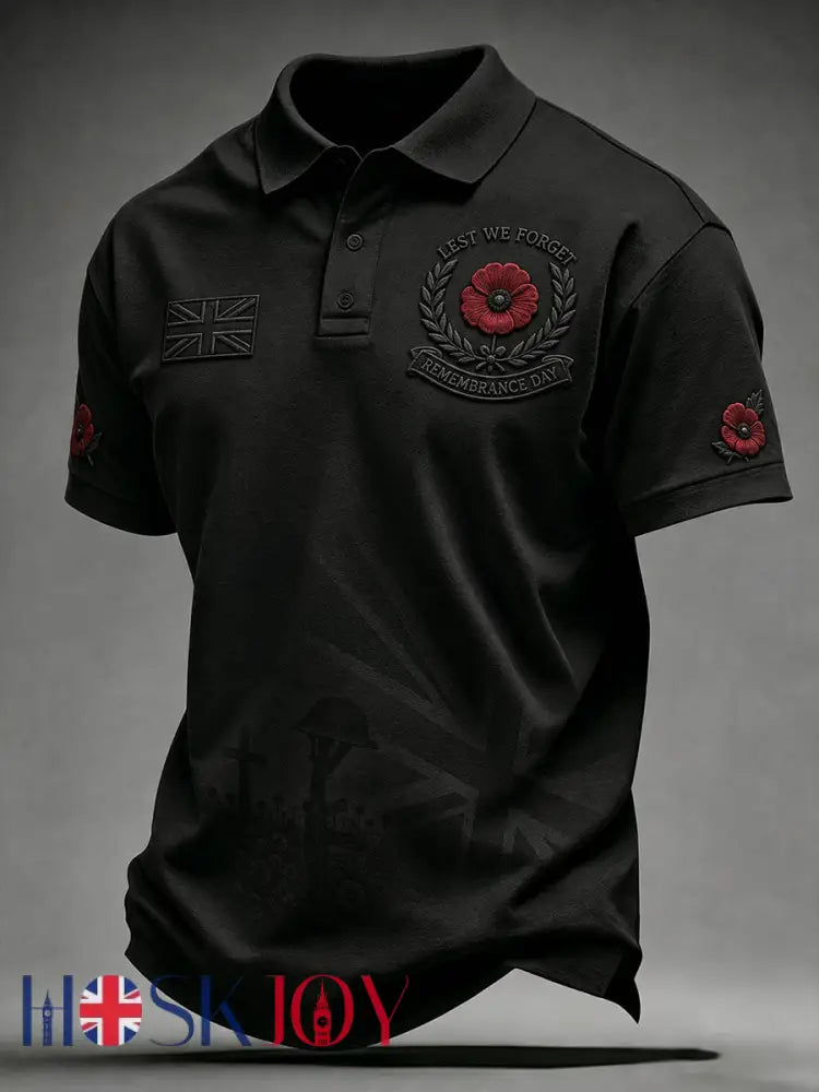 Men’s Lest We Forget Shirt - Black / S