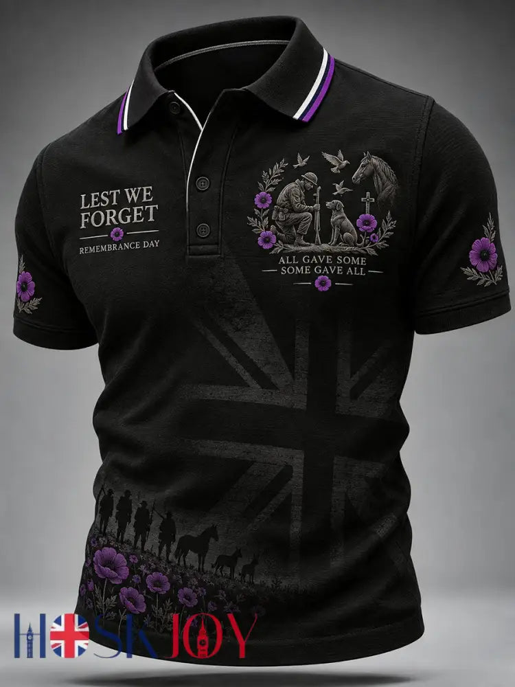 Men’s Lest We Forget The Animals Too Shirt - Black / S
