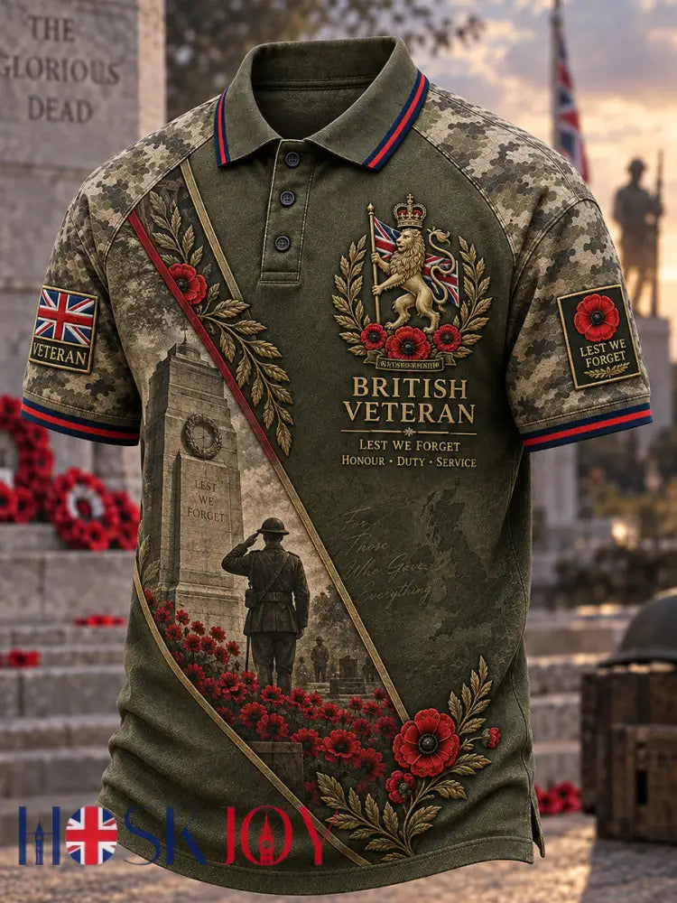 Men’s British Veterans’ Memorial Short Sleeves Shirt - A / S