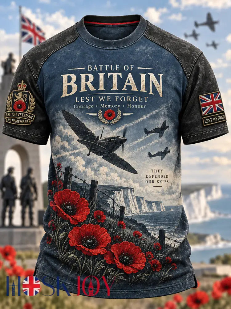 Men’s British Veterans’ Memorial Short Sleeves T-Shirt - A / S