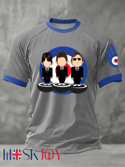 Men’s Modfather UK Music Mods Lover short sleeve t-shirt - Gray / S