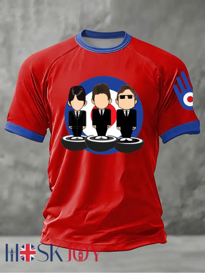 Men’s Modfather UK Music Mods Lover short sleeve t-shirt - Red / S